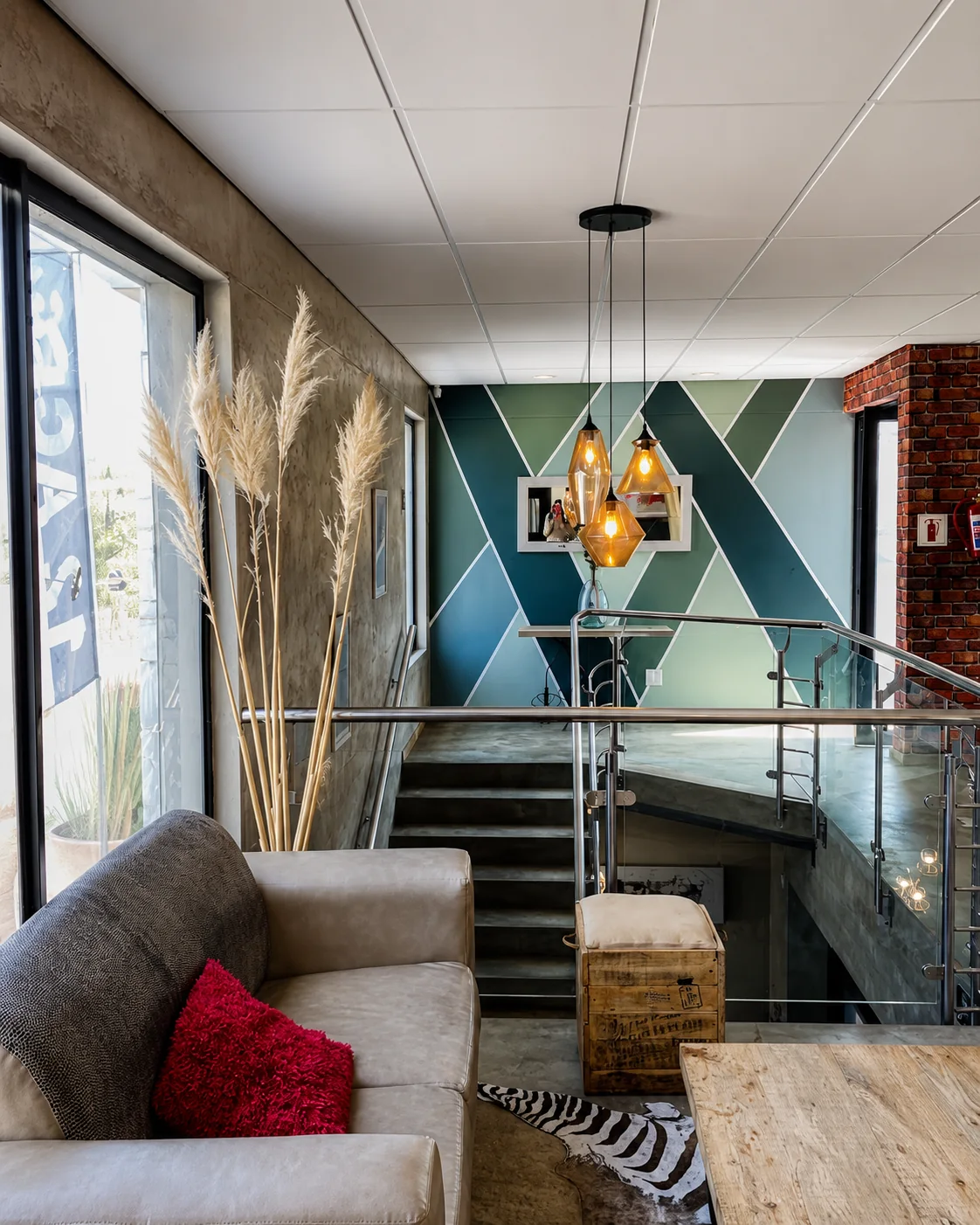 A relaxed lounge space at The Barn