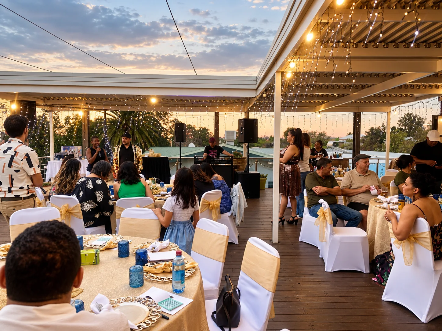A rooftop event at The Barn